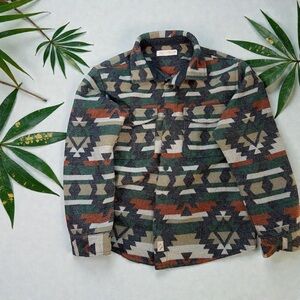 Zara Kids Jacket Aztec Print Multicolor Size 10